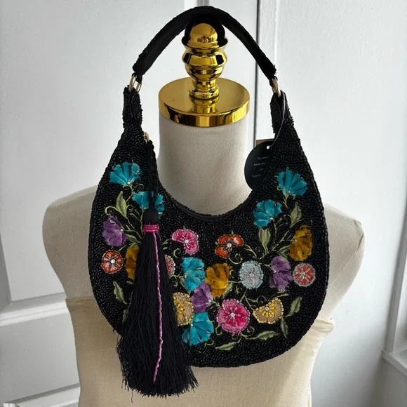 HAND BEADED BAG Made in India - Picture 2 of 6